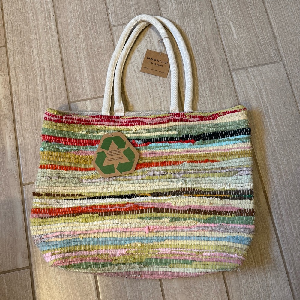 Mabelle up- cycled tote bag